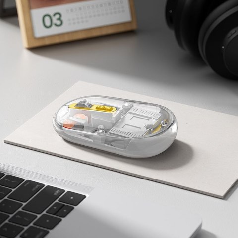 Myszka bezprzewodowa Hoco 2,4G 1600 dpi dual mode bluetooth GM35 biała