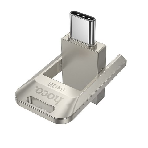 Pendrive 64GB USB 3.0 (USB C) Hoco UD17 nikiel