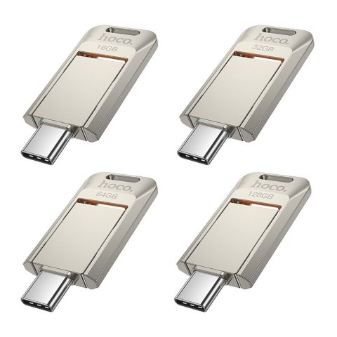 Pendrive 64GB USB 3.0 (USB C) Hoco UD17 nikiel