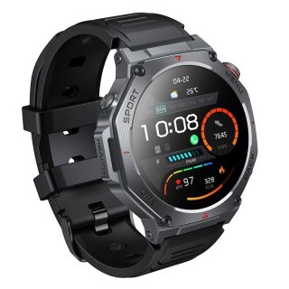 Smartwatch Hoco 1,43" AMOLED GPS z funkcją rozmowy Y37 czarny