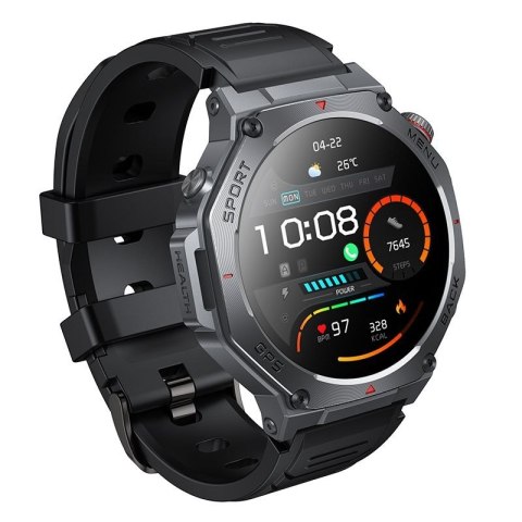 Smartwatch Hoco 1,43" AMOLED GPS z funkcją rozmowy Y37 czarny