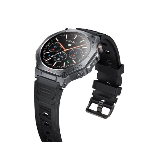 Smartwatch Hoco 1,43" AMOLED GPS z funkcją rozmowy Y37 czarny