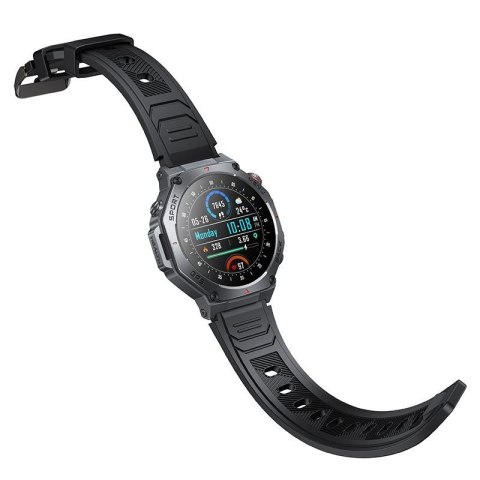 Smartwatch Hoco 1,43" AMOLED GPS z funkcją rozmowy Y37 czarny
