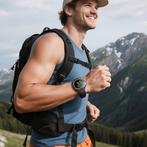 Smartwatch Hoco 1,43" AMOLED GPS z funkcją rozmowy Y37 czarny