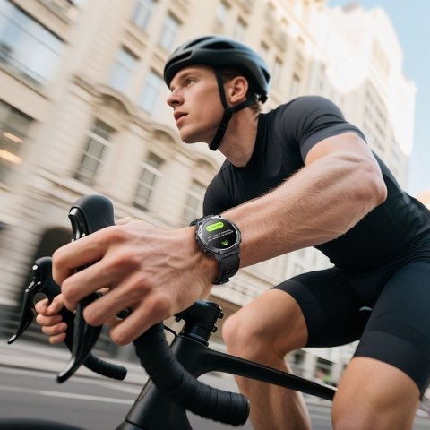 Smartwatch Hoco 1,43" AMOLED GPS z funkcją rozmowy Y37 czarny