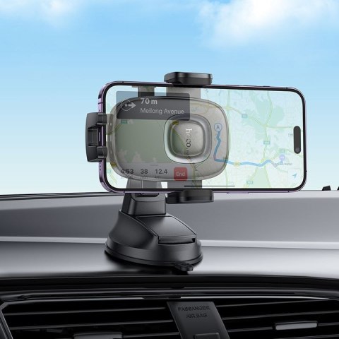 Uchwyt na telefon do samochodu uniwersalny Hoco do deski H76 czarny