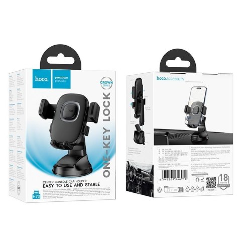 Uchwyt na telefon do samochodu uniwersalny Hoco do deski H76 czarny