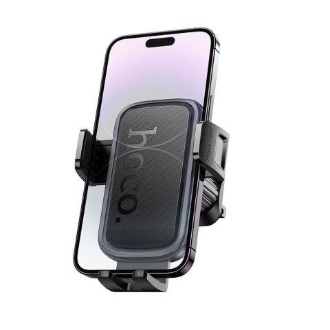 Uchwyt na telefon do samochodu uniwersalny Hoco do kratki H78 czarno szary
