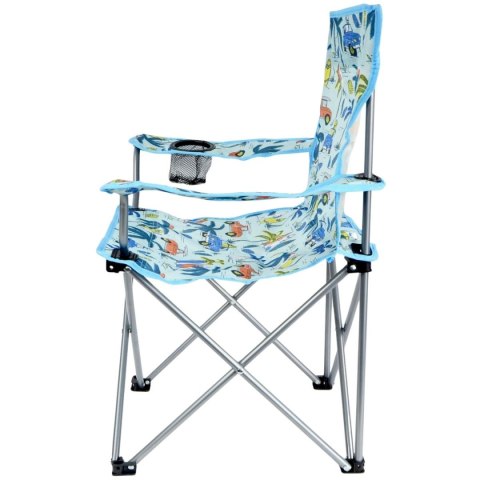 KRZESŁO TURYSTYCZNE SKŁADANE DZIECIĘCE NIEBIESKIE KIDS COLLECTION