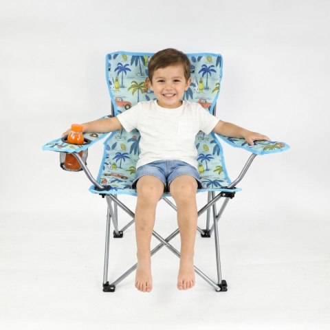 KRZESŁO TURYSTYCZNE SKŁADANE DZIECIĘCE NIEBIESKIE KIDS COLLECTION