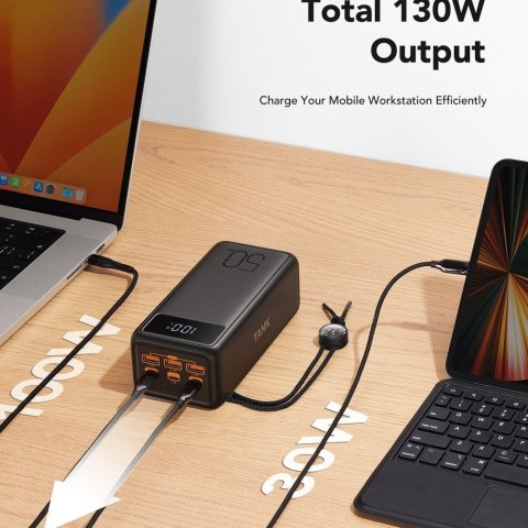 Powerbank Veger Tank Boost (W5001C) PD QC3.0 5A 130W 56000 mAh czarny