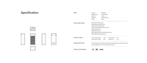 Powerbank Veger Tank Lite (W5001) PD QC3.0 5A 22,5W 50000 mAh czarny
