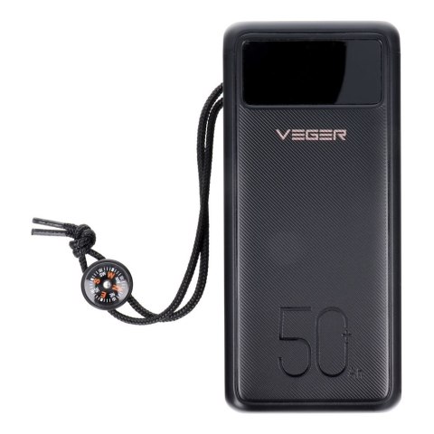 Powerbank Veger Tank Lite (W5001) PD QC3.0 5A 22,5W 50000 mAh czarny