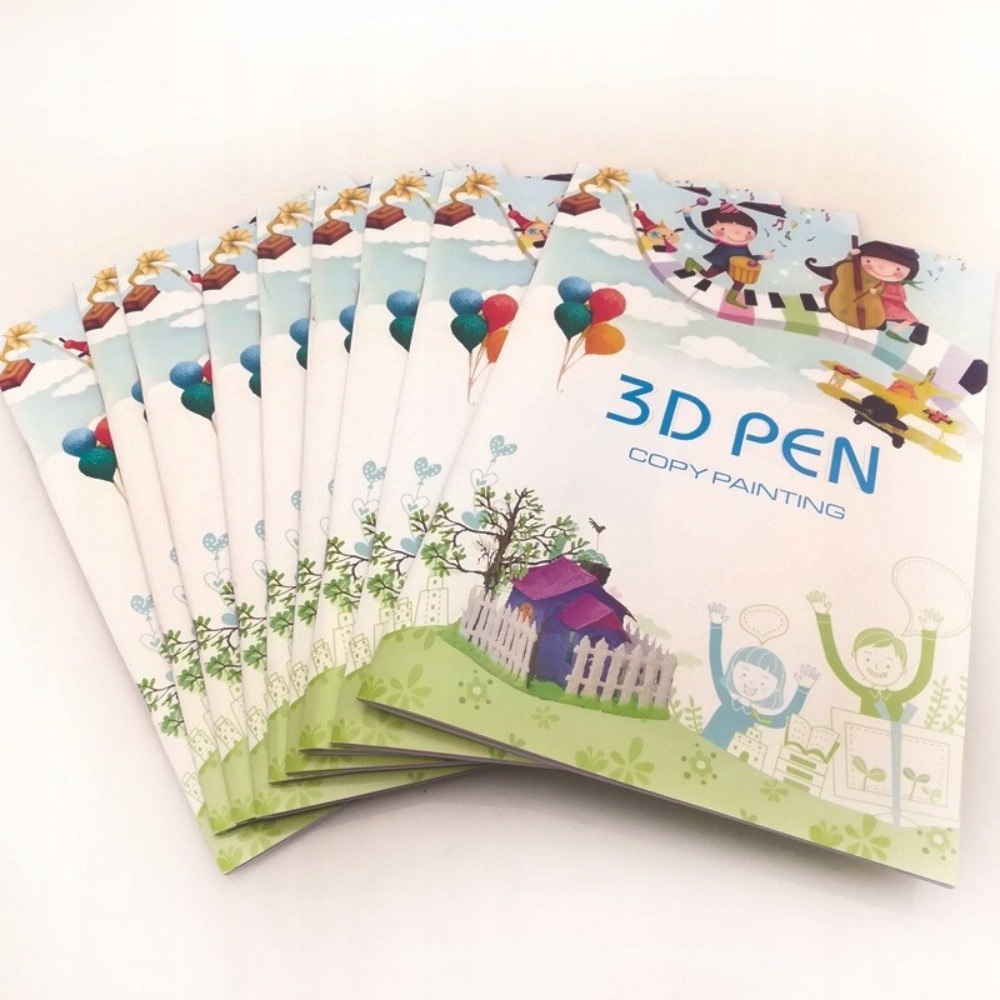WZORY SZBLONY DO DŁUGOPISU 3D KSIĄŻKA A4 40 STRON Rodzaj długopis 3D