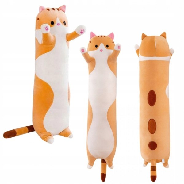 DŁUGI KOTEK KOT MASKOTKA PODUSZKA PLUSZAK 50 CM XL