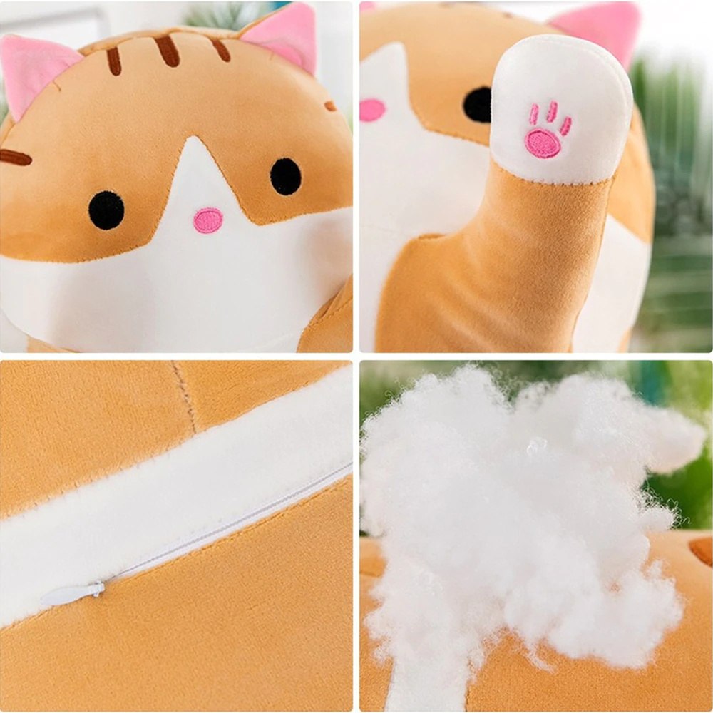 DŁUGI KOTEK KOT MASKOTKA PODUSZKA PLUSZAK 50 CM XL Certyfikaty, opinie, atesty CE